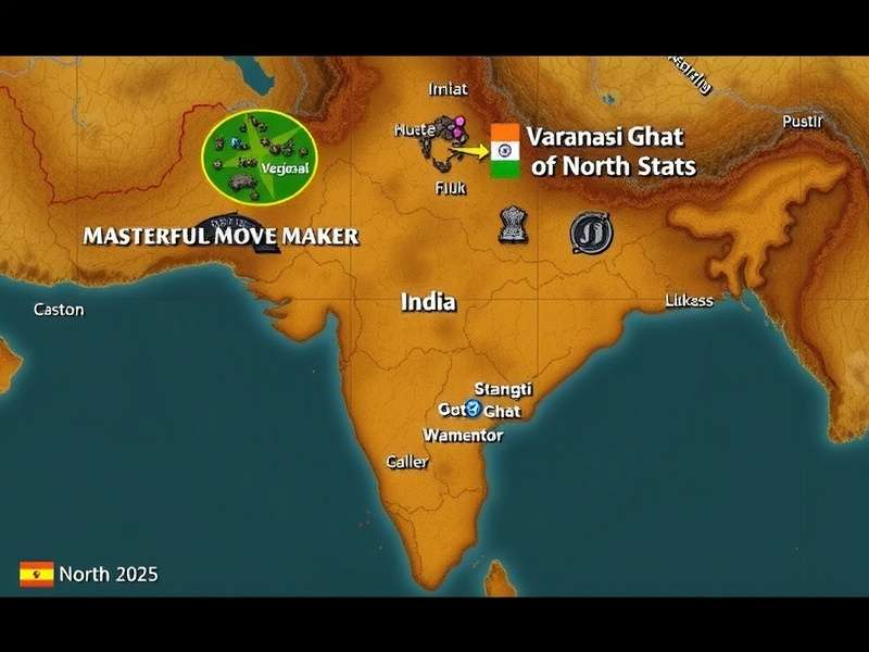 Masterful Move Maker Regional Map - Varanasi Ghat (North India Version)